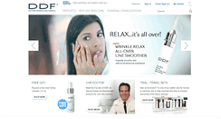 Desktop Screenshot of ddfskincare.com