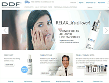 Tablet Screenshot of ddfskincare.com